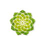 Wallity Daisy Accesorio decorativo de pared Verde y Blanco
